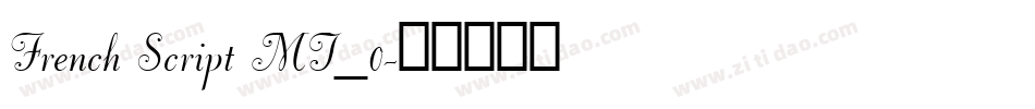 French Script MT_0字体转换
